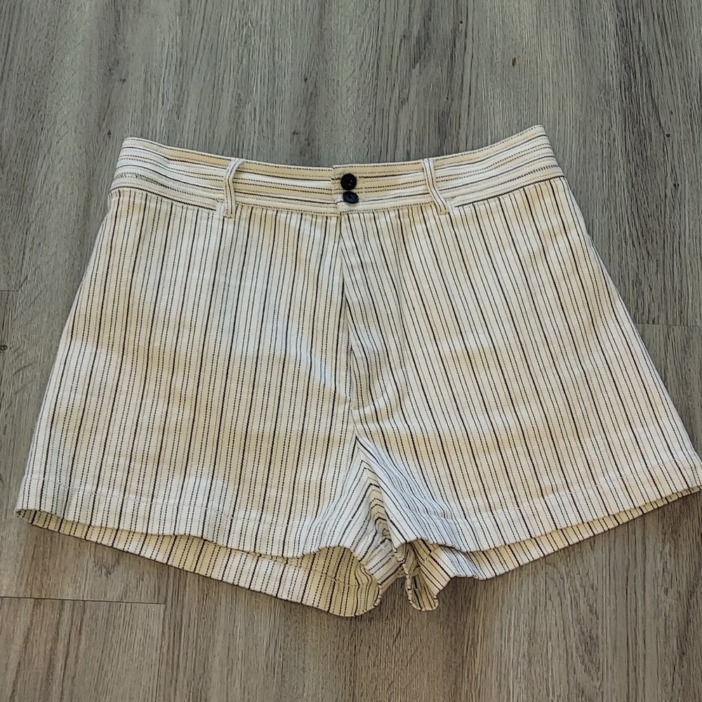 Rebecca Taylor High Rise Striped Shorts Size 10